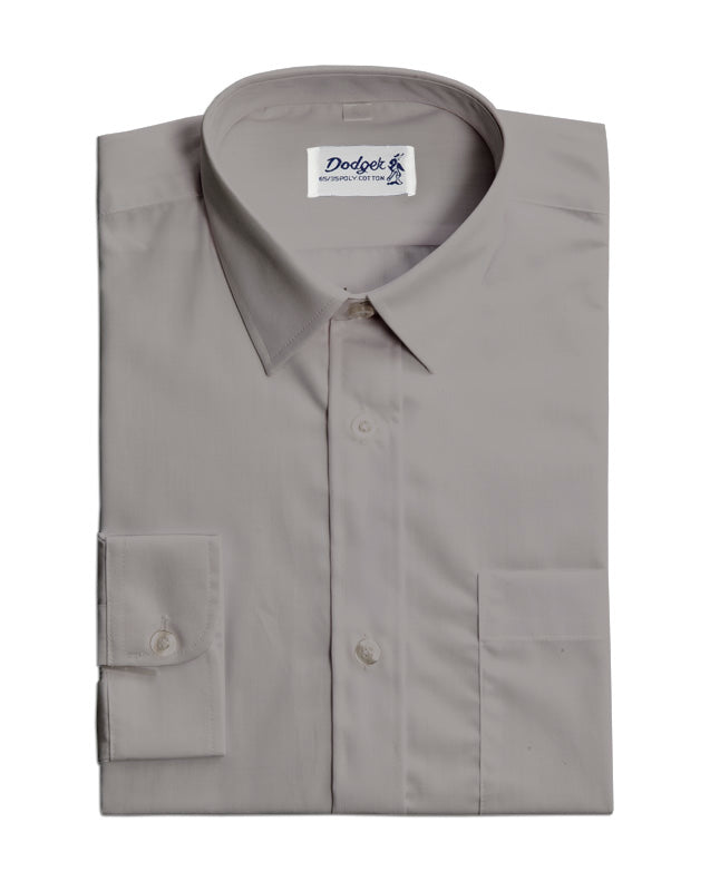 Antigua Baltimore Orioles Grey Compression Long Sleeve Dress Shirt, Grey, 70% Cotton / 27% Polyester / 3% SPANDEX, Size 2XL, Rally House