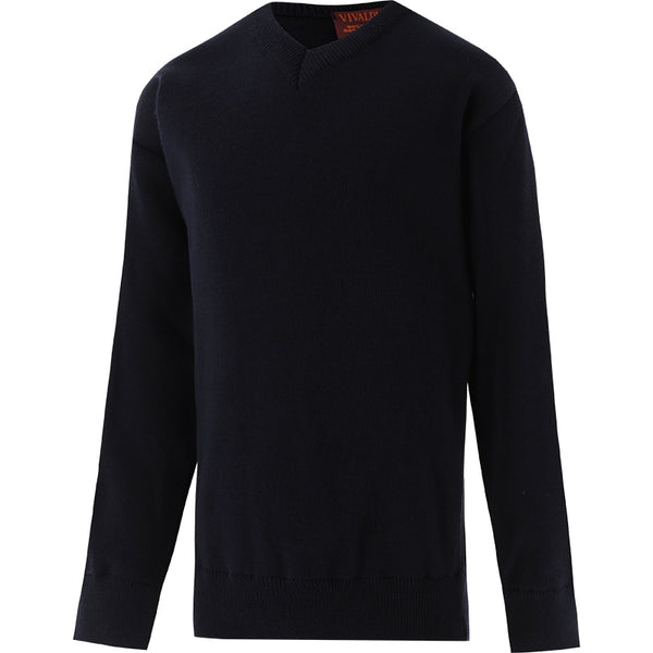 Kids black v neck jumper hot sale