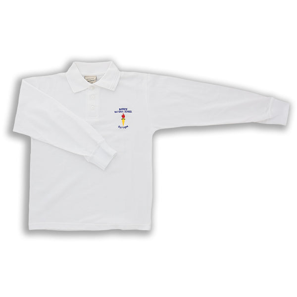Burrow NS Long Sleeve Polo (White)