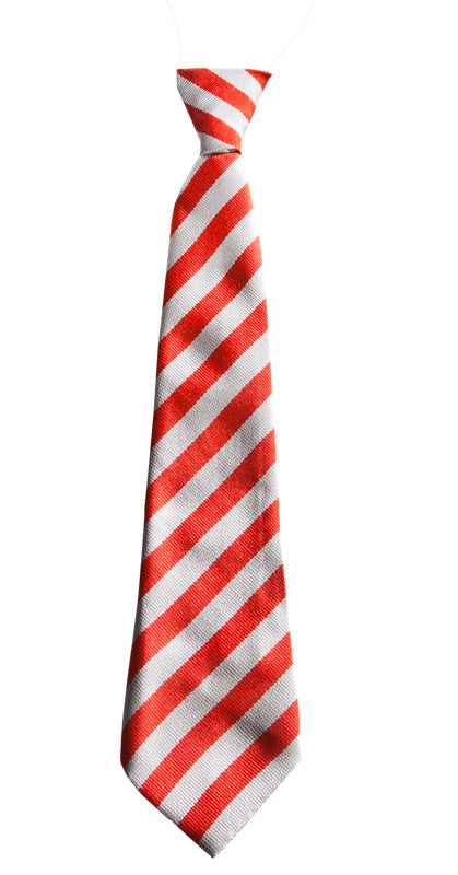 Red & Grey Elastic Tie