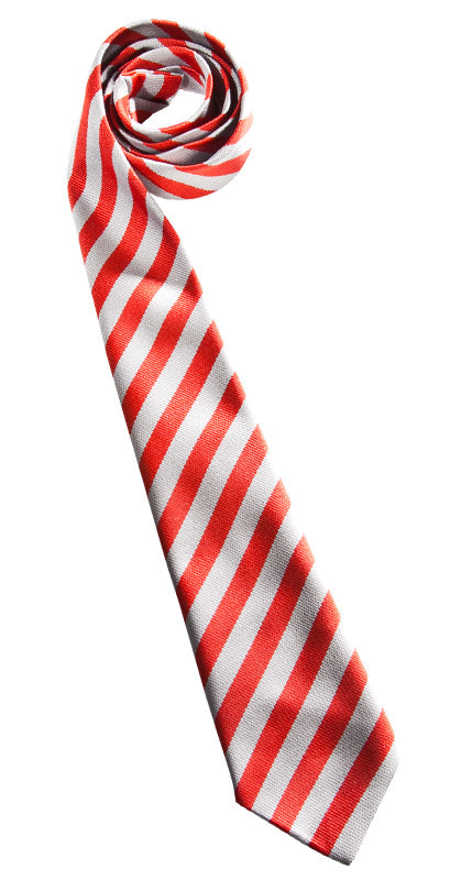 Red & Grey Stripe Tie